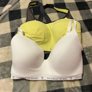 Victoria’s Secret T-shirt and sports bra
